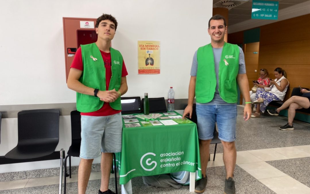 Hospital San Agustín conciencia junto a la Asociación Española contra el cáncer de decir no al tabaco