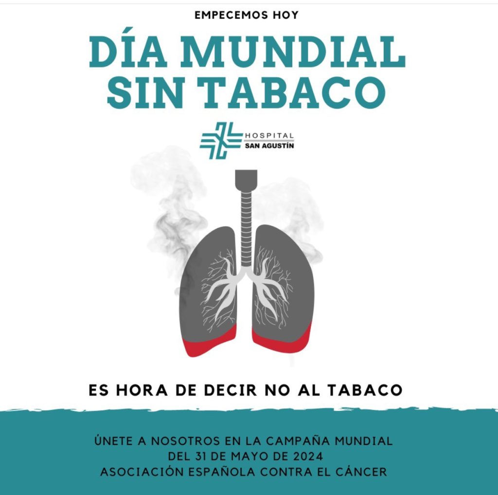 Hospital San Agustín conciencia junto a la Asociación Española contra el cáncer de decir no al tabaco_01
