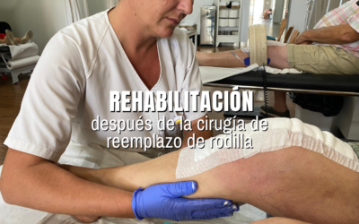 Rehabilitación tras la intervención de reemplazo de rodilla por una prótesis
