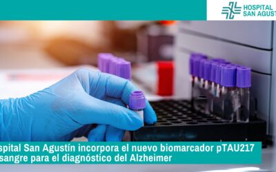 Hospital San Agustín incorpora el nuevo biomarcador pTAU217 en sangre para el diagnóstico del Alzheimer